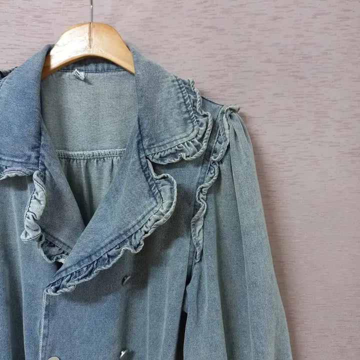 [SOLD OUT] B5-5/블루 워싱 데님 점프수트 여성