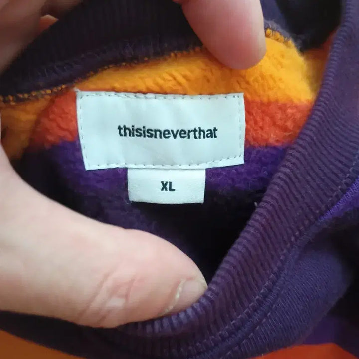 [BUNJANG] thisisneverthat Striped Sweatshirt XL / (XL) 디스이즈네버댓 스트라이프 맨투맨