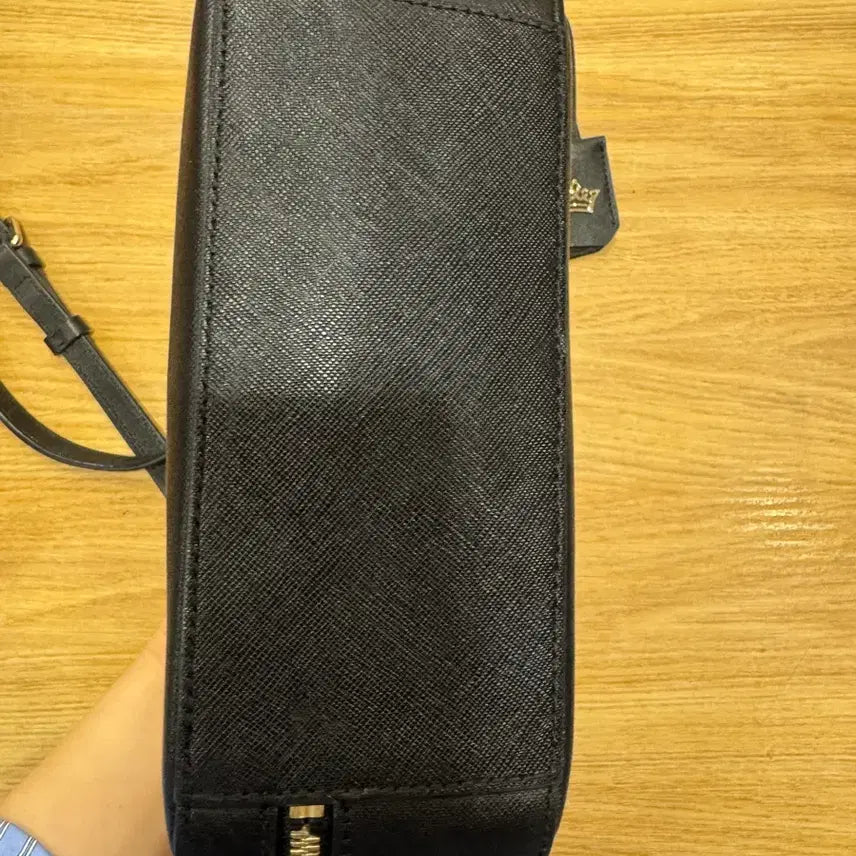 [BUNJANG] J.ESTINA Black Saffiano Leather Crossbody Bag Set / 제이에스티나 블랙 크로스백