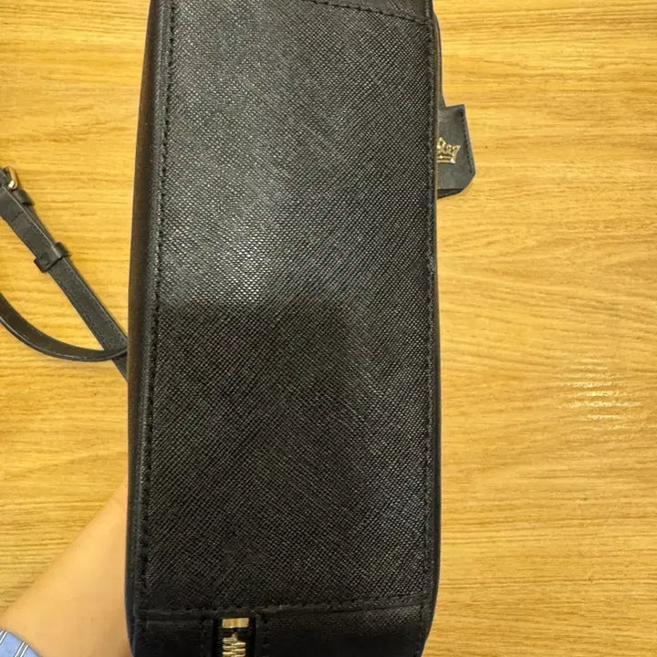 [BUNJANG] J.ESTINA Black Saffiano Leather Crossbody Bag Set / 제이에스티나 블랙 크로스백