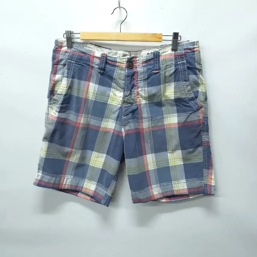 [BUNJANG] Abercrombie &amp; Fitch Cotton Multi Check Shorts (Size 32-33) / 아베크롬비(A&amp;F) 코튼 멀티 체크 반바지 ( 32~33 )