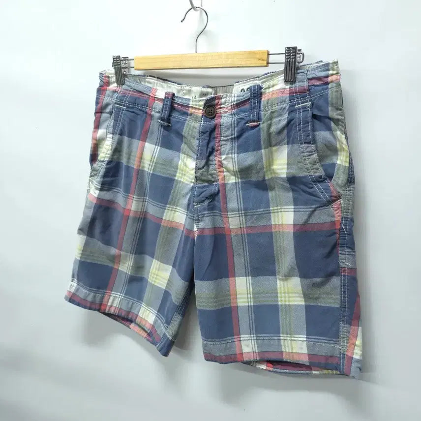 [BUNJANG] Abercrombie &amp; Fitch Cotton Multi Check Shorts (Size 32-33) / 아베크롬비(A&amp;F) 코튼 멀티 체크 반바지 ( 32~33 )