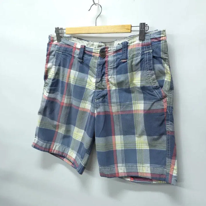 [BUNJANG] Abercrombie &amp; Fitch Cotton Multi Check Shorts (Size 32-33) / 아베크롬비(A&amp;F) 코튼 멀티 체크 반바지 ( 32~33 )