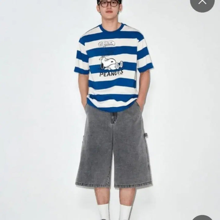 [BUNJANG] Unisex Carpenter Denim Shorts (Grey, Size 30) / 남녀공용그레이카펜더데님청반바지
