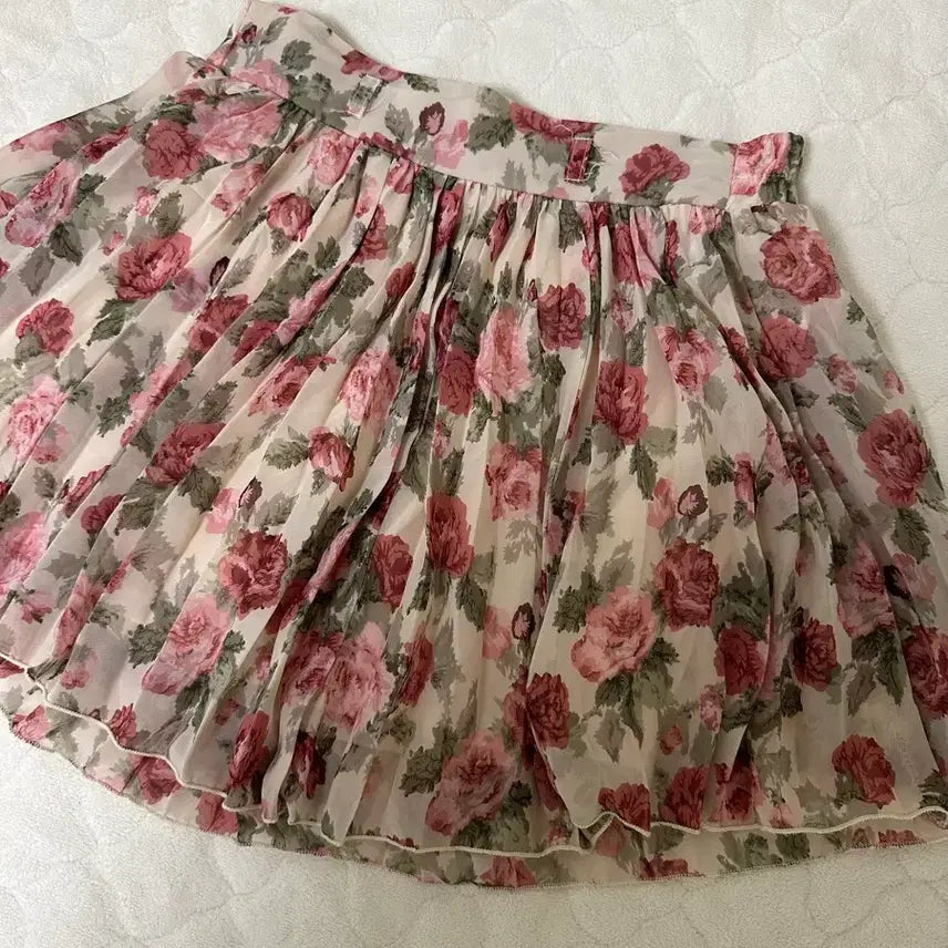 [BUNJANG] INGNI Flower Pleated Skirt / 잉그니 플라워 플리츠 스커트