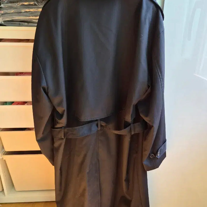 [BUNJANG] System Homme Black Trench Coat / 시스템옴므 블랙 트렌치 코트