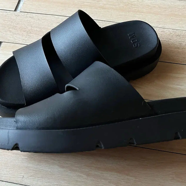[BUNJANG] Unisex Height-Increasing Platform Slippers - Black / 키높이 슬리퍼 새것