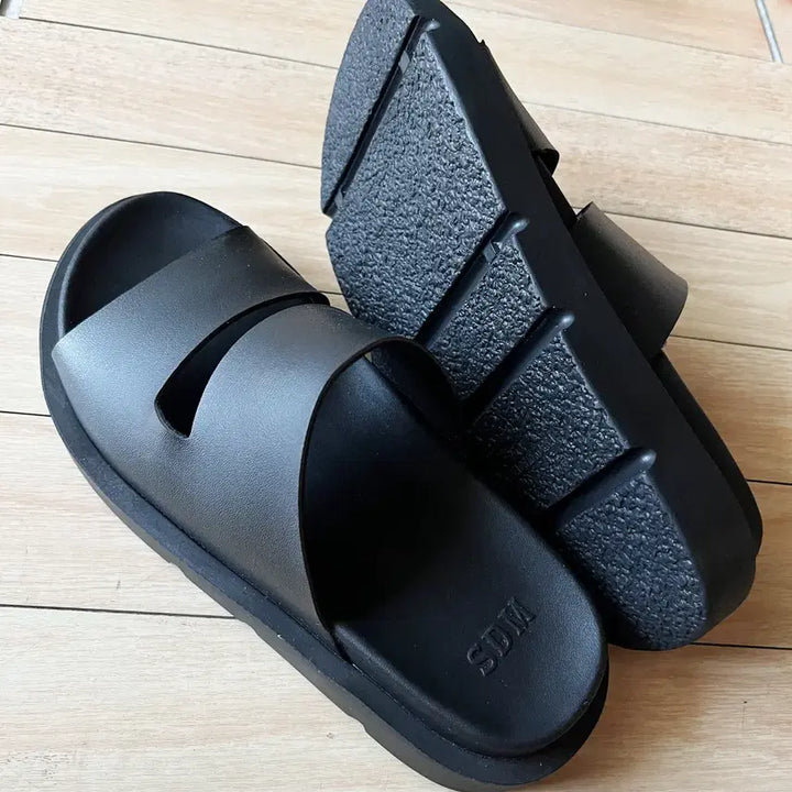 [BUNJANG] Unisex Height-Increasing Platform Slippers - Black / 키높이 슬리퍼 새것