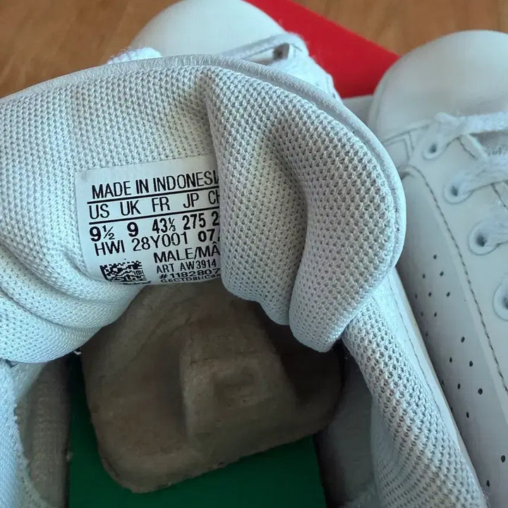 [BUNJANG] Adidas Neo White Green Sneakers / 아디다스 네오 화이트 그린 운동화