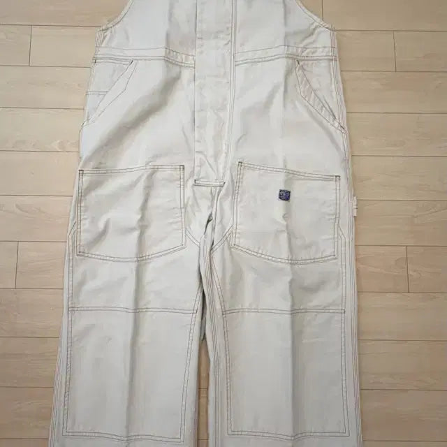[BUNJANG] Kapital Natural Cotton Oxford Overalls Size 2 / KAPITAL 캐피탈 오버롤 네추럴 2