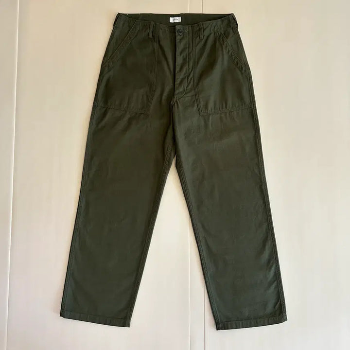 [BUNJANG] CIOTA Baker Pants Wide Straight Fit Dark Olive Size 5 / 시오타 베이커 팬츠 와이드 스트레이트 핏 다크올리브 5사이즈
