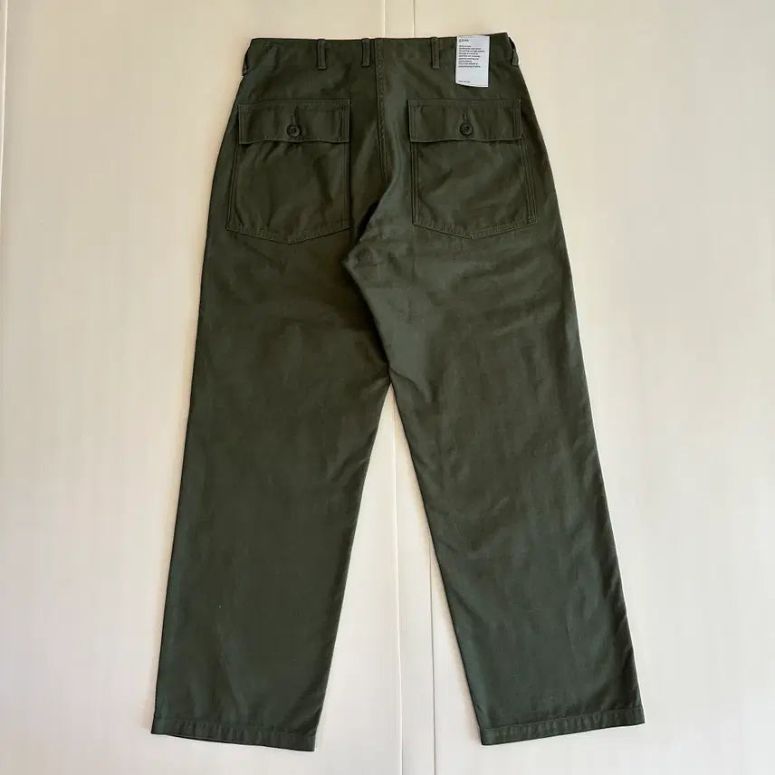 [BUNJANG] CIOTA Baker Pants Wide Straight Fit Dark Olive Size 5 / 시오타 베이커 팬츠 와이드 스트레이트 핏 다크올리브 5사이즈