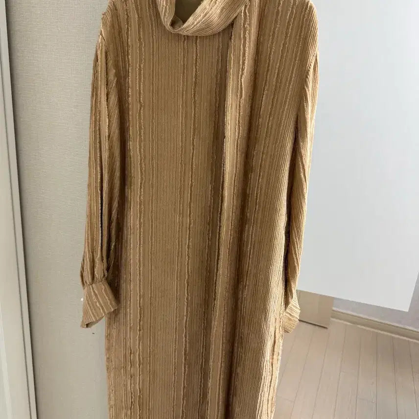 [BUNJANG] Handsome Le Beige Tie Dress / 한섬 르베이지 타이 원피스
