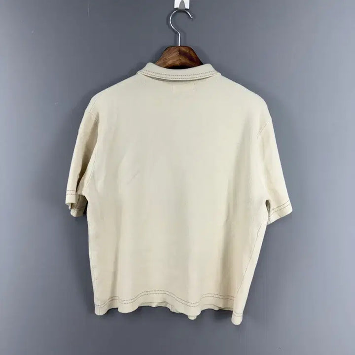 [BUNJANG] TONZ Stitch Point Short Sleeve Shirt E188 / 톤즈 스티치 포인트 반팔 셔츠 E188
