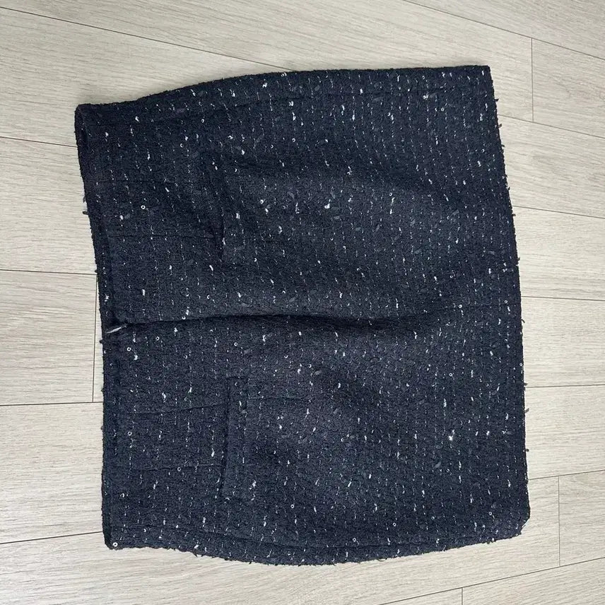 [BUNJANG] Maje Tweed Mini Skirt Black Navy / 마쥬maje / 트위드 미니 스커트 블랙네이비