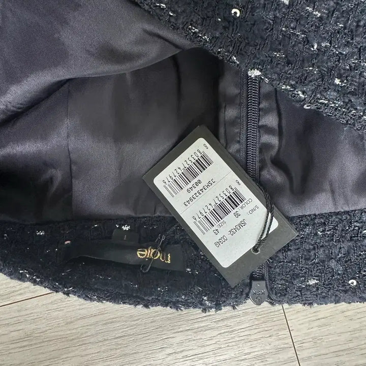 [BUNJANG] Maje Tweed Mini Skirt Black Navy / 마쥬maje / 트위드 미니 스커트 블랙네이비
