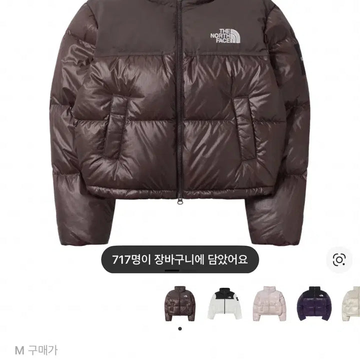 [BUNJANG] The North Face White Label Novelty Nuptse Cocoa Brown Down Jacket / 노스페이스 화이트 라벨 노벨티 눕시 코코아