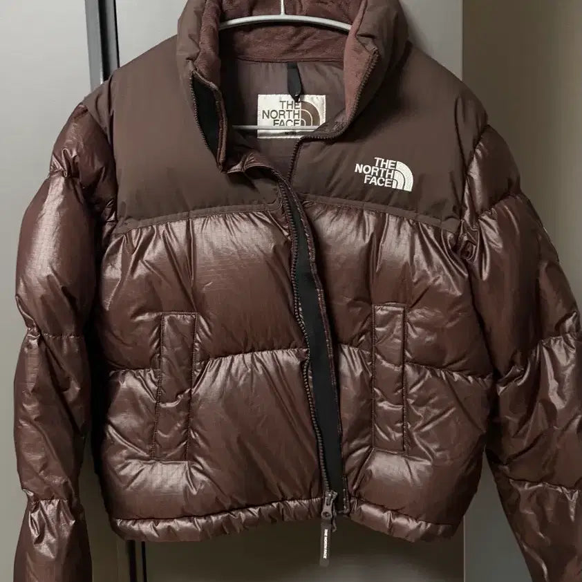 [BUNJANG] The North Face White Label Novelty Nuptse Cocoa Brown Down Jacket / 노스페이스 화이트 라벨 노벨티 눕시 코코아