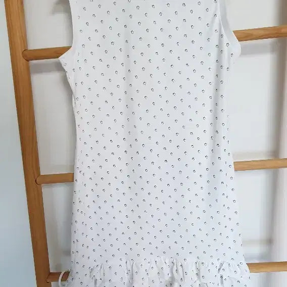 [BUNJANG] Castelbajac Sleeveless Dress White Pattern / 카스텔바작 민소매 원피스 화이트 패턴