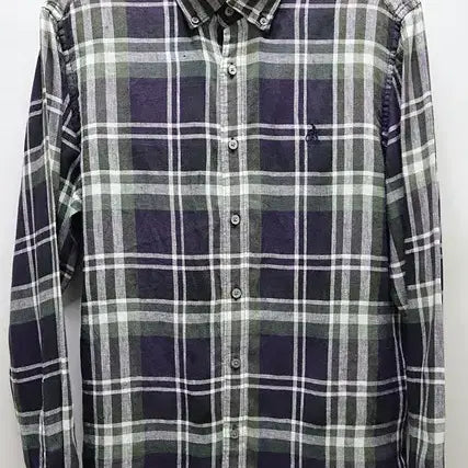 [BUNJANG] Beanpole 100% Linen Check Shirt (22Y) / 빈폴 마100% 체크 셔츠 22년식 드라이완료
