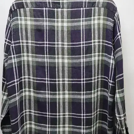 [BUNJANG] Beanpole 100% Linen Check Shirt (22Y) / 빈폴 마100% 체크 셔츠 22년식 드라이완료