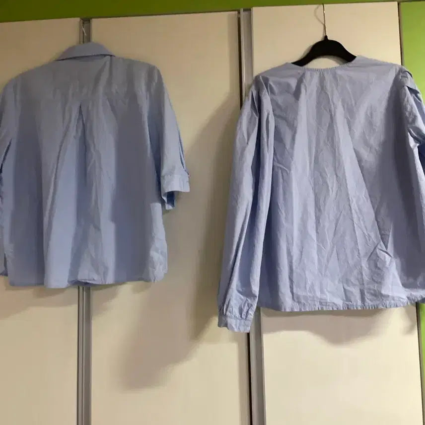 [BUNJANG] ZARA Light Blue Short Sleeve Shirt / 개당) ZARA 자라 하늘색 반팔 셔츠 남방 보세 등
