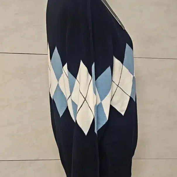 [BUNJANG] LBL Argyle Cotton Knit (with tags) / (  텍 붙은 ) LBL 아가일 면 니트