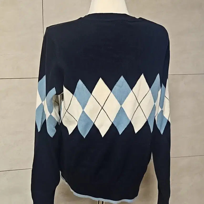 [BUNJANG] LBL Argyle Cotton Knit (with tags) / (  텍 붙은 ) LBL 아가일 면 니트