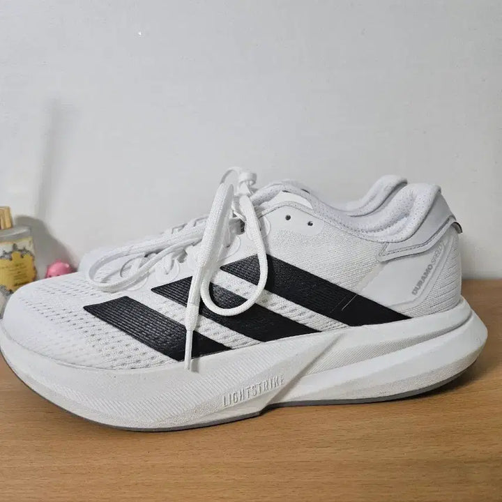 [BUNJANG] Adidas Duramo Speed 2 Running Shoes White/Black 270 / 아디다스 듀라모 스피드2 흰검 270사이즈 런닝화(택포)