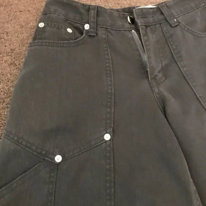 [BUNJANG] Jennie Carpenter Wide Pants Charcoal S Size / 제니 카펜터 와이드 팬츠 차콜 S사이즈