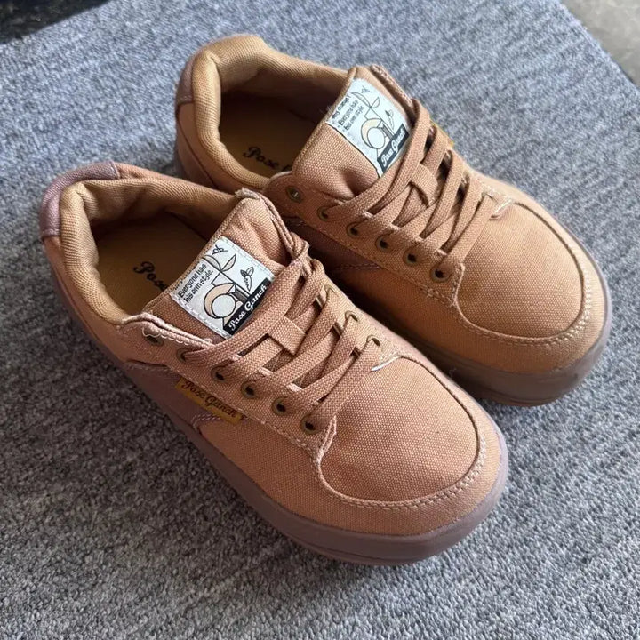 [BUNJANG] PoseGantz MeomMeom "Doenjang" Color Platform Sneakers (240) / 포즈간츠 멈멈 된장색 키높이운동화 240