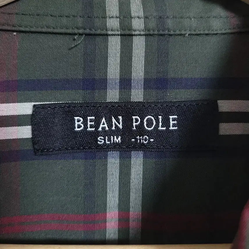 [BUNJANG] Beanpole Check Slim Fit Shirt / (110) BEANPOLE  빈폴 체크 남방 셔츠 슬림핏
