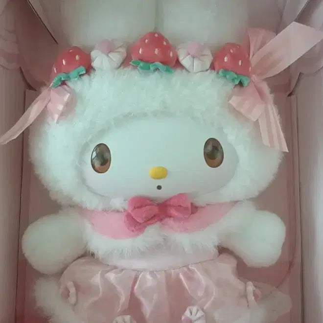 [BUNJANG] TopToy My Melody Strawberry Cookie Large Plush Doll / 현물 바로배송/ 탑토이 마이멜로디 스트로베리 쿠키 대형 봉제인형