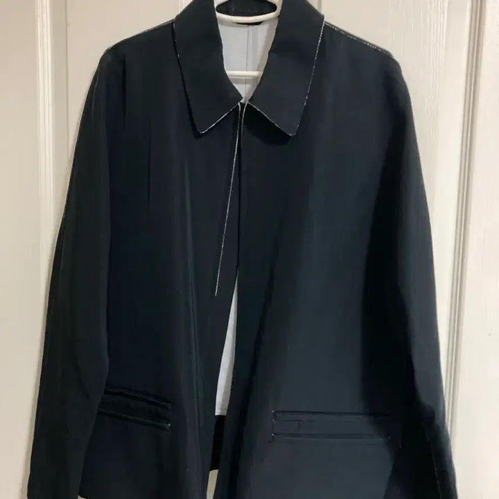 [BUNJANG] Calvin Klein Black Blouson Jacket / 캘빈클라인 CK 블루종 자켓 블랙