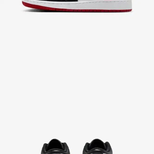 [BUNJANG] Nike Air Jordan 1 Low GS White Varsity Red Black (240mm) / 나이키 에어 조던 1 로우 블랙 레드 240mm