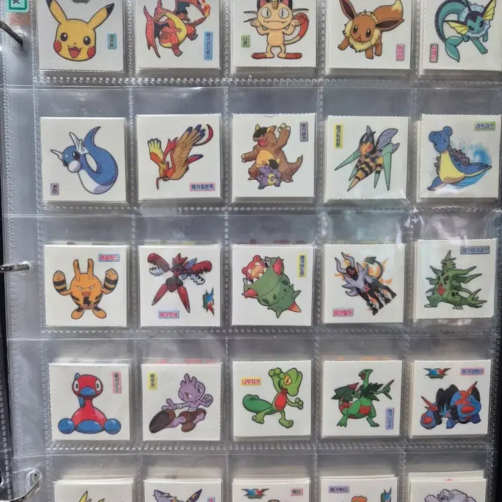 [BUNJANG] Pokemon Mega Version XY Stickers 92 Types Rare / 포켓몬 메가버전 XY 띠부씰 띠부실 씰 92종 희귀 팝니다