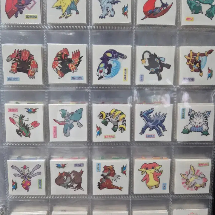 [BUNJANG] Pokemon Mega Version XY Stickers 92 Types Rare / 포켓몬 메가버전 XY 띠부씰 띠부실 씰 92종 희귀 팝니다