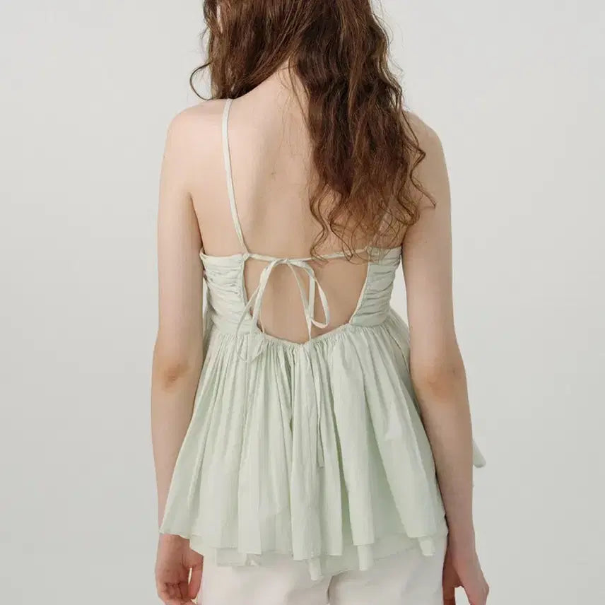 [SOLD OUT] 새상품) 더바넷 peplum sleeveless 민트