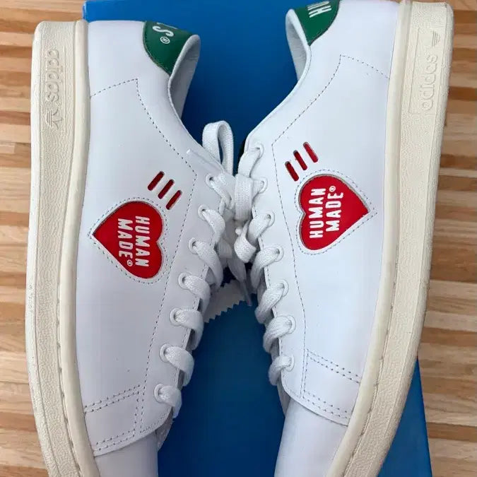 [BUNJANG] Adidas x Human Made Stan Smith White Sneakers (Size 265) / [265] 아디다스 x 휴먼메이드 스탠스미스 화이트