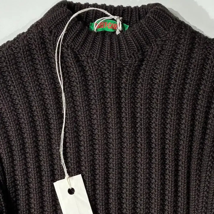 [BUNJANG] CASEY CASEY Crew Neck Open Rib Sweater M / CASEY CASEY 케이시 케이시 크루넥 오픈립 스웨터 브라운 M사이즈
