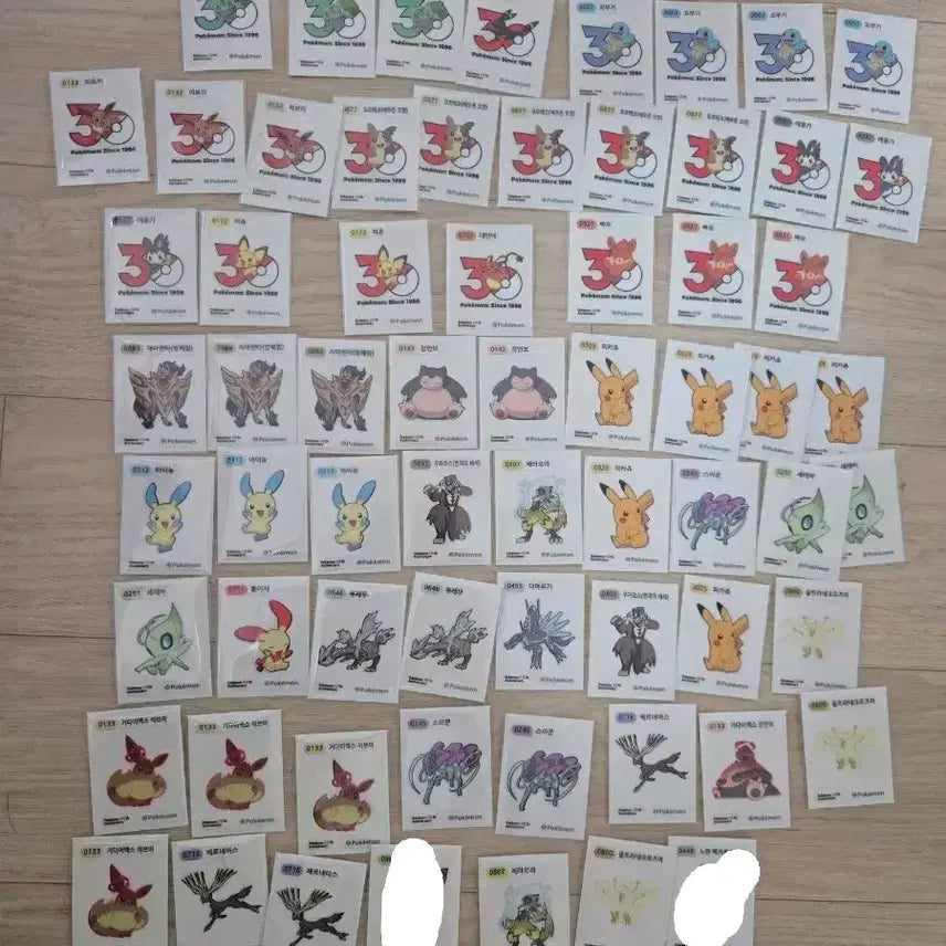 [BUNJANG] Pokemon Stickers / 포켓몬 띠부씰 판매