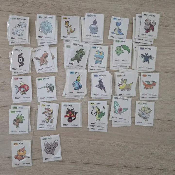 [BUNJANG] Pokemon Stickers / 포켓몬 띠부씰 판매