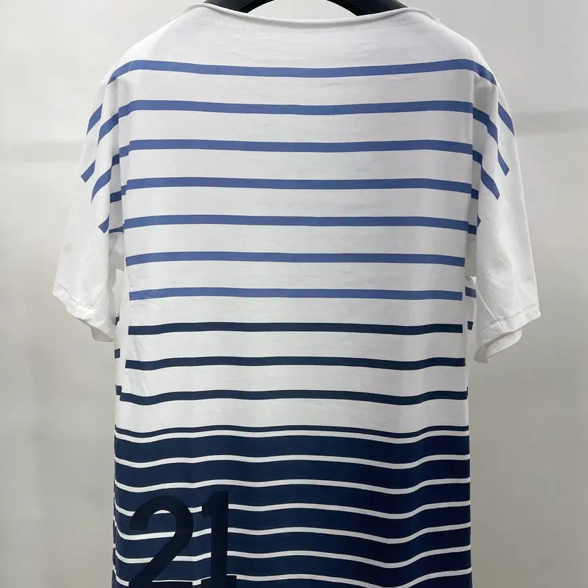 [BUNJANG] System Homme Striped Short Sleeve T-Shirt / 시스템옴므 스트라이프 반팔티셔츠