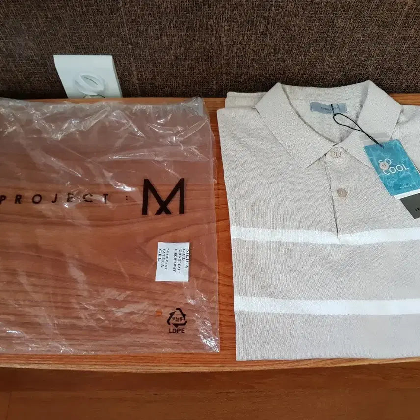 [BUNJANG] PROJECT M Short Sleeve Collar Sweater / 프로젝트엠 반팔 카라 스웨터