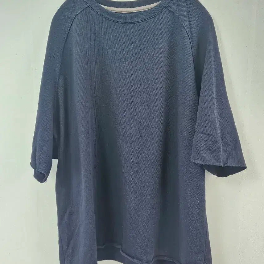 [BUNJANG] Roughside Cut-off Half Sweat T-Shirt / 러프사이드 컷오프 하프스웻(티셔츠)