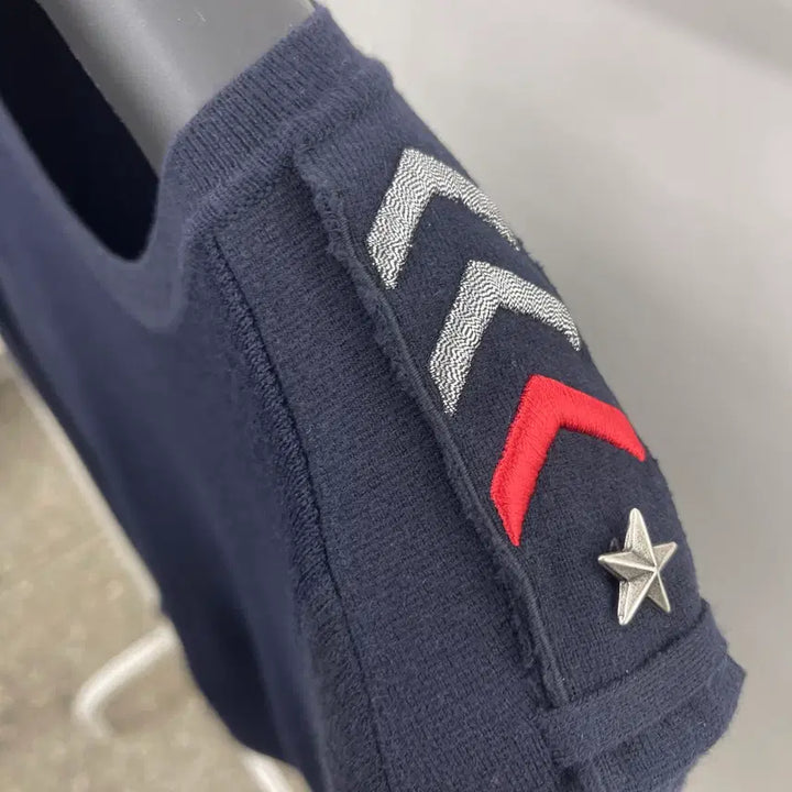 [BUNJANG] System Homme Shoulder Epaulet Detail Long Sleeve Knit / 시스템옴므 어깨 견장 포인트 긴팔니트