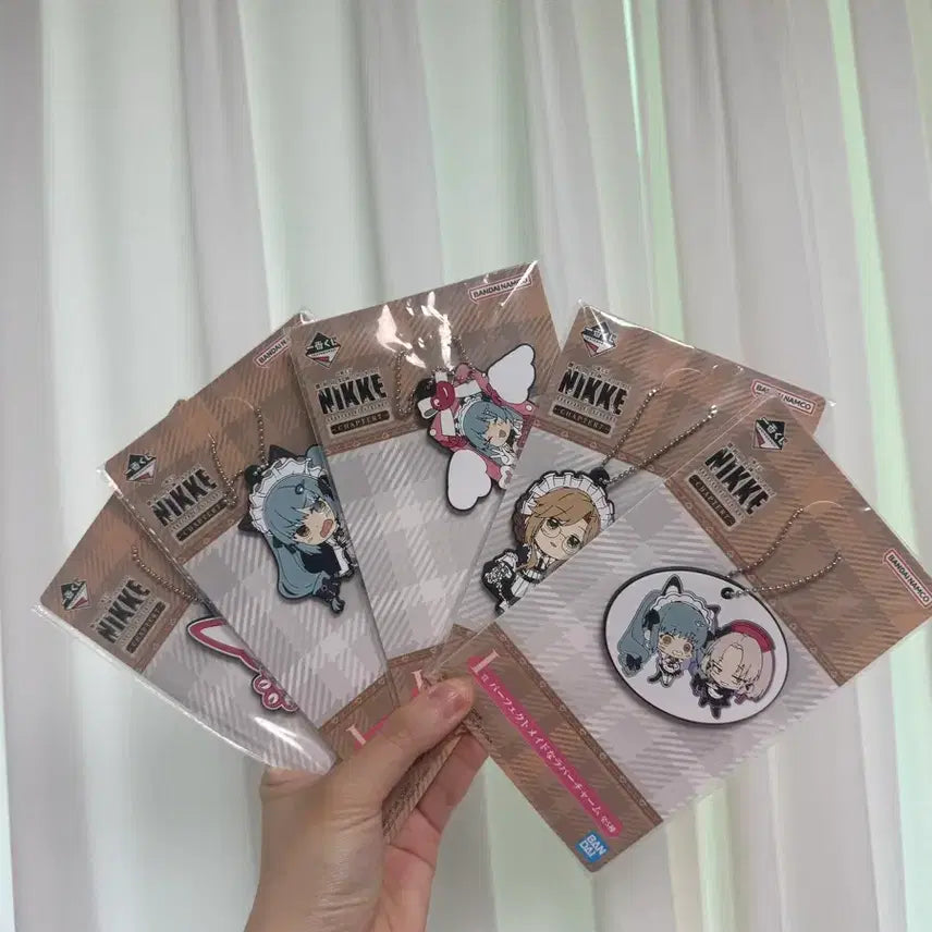 [BUNJANG] Nikke Ichiban Kuji Chapter 7 Rubber Charm Set / 제일복권 니케 챕터 7 러버참 (I상) 전 5종