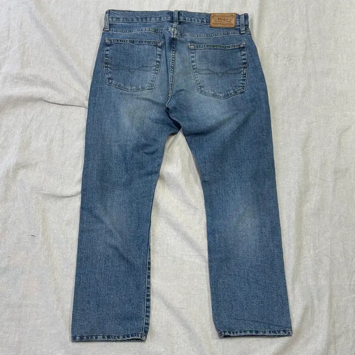 [BUNJANG] Polo Ralph Lauren Slim Straight Mid-Blue Denim Pants Size 32 / 폴로랄프로렌 슬림스트레이트 중청 데님팬츠 32