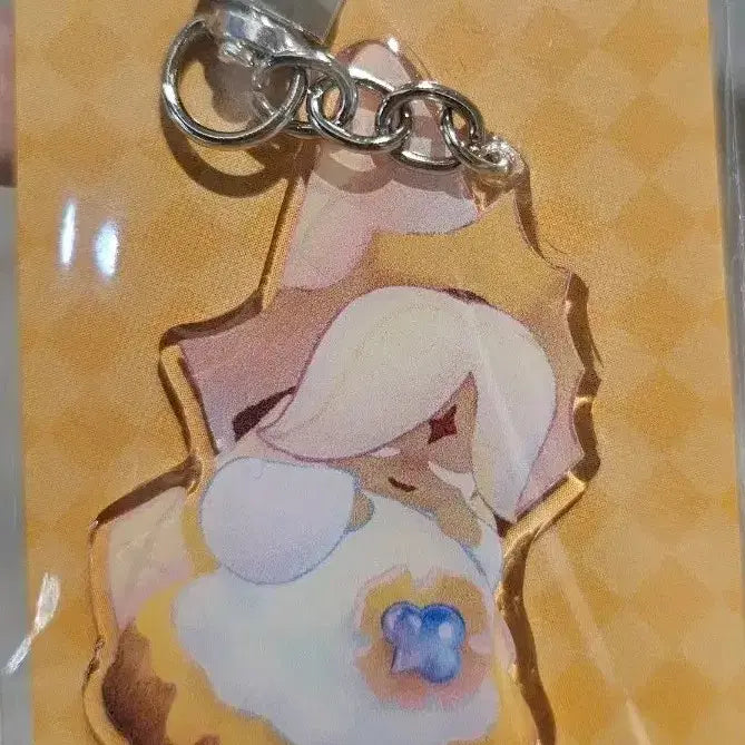 [BUNJANG] Cookie Run Cookie &amp; More Pure Vanilla Cookie Epoxy Keychain / 쿠키런 쿠키앤모어 퓨어바닐라 쿠키 에폭시 키링