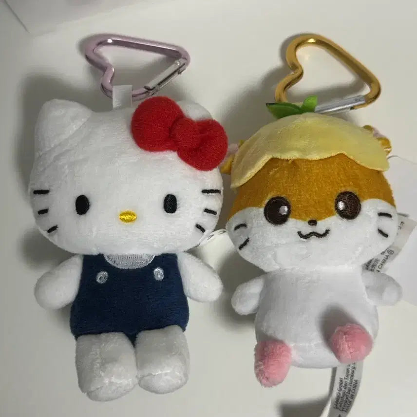 [BUNJANG] Sanrio Hello Kitty Kuriring Heart Carabiner Mascot Plush Doll Bundle Set / 일괄) 산리오 헬로키티 쿠리링 하트 카라비너 마스코트 인형 양도